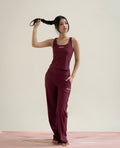 Classic Barre Pants in Wine Burgundy