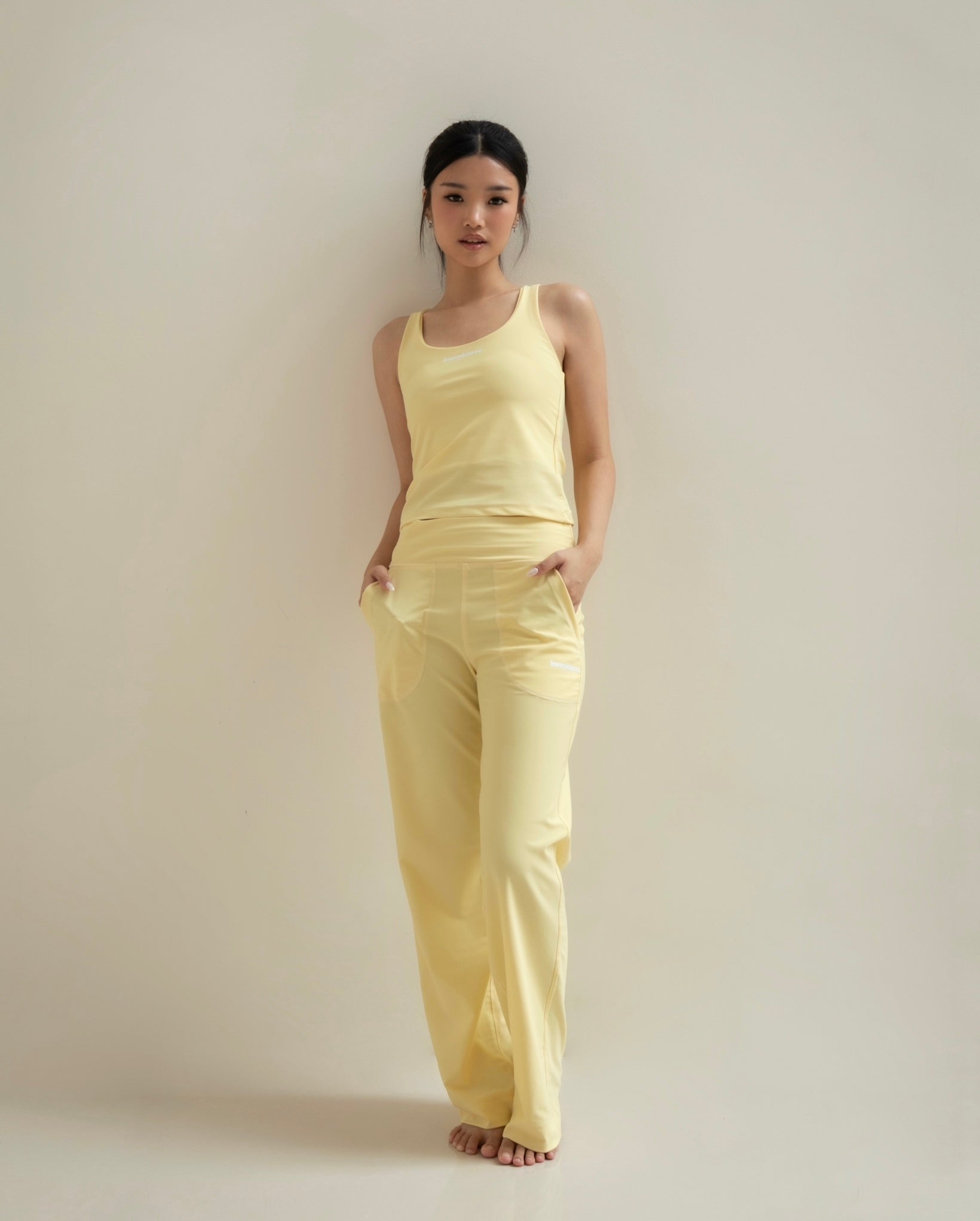 Classic Barre Pants in Yellow Butter