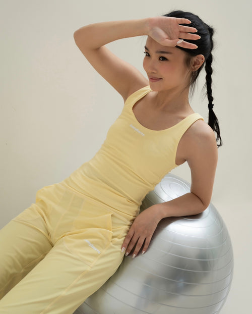 Classic Barre Pants in Yellow Butter