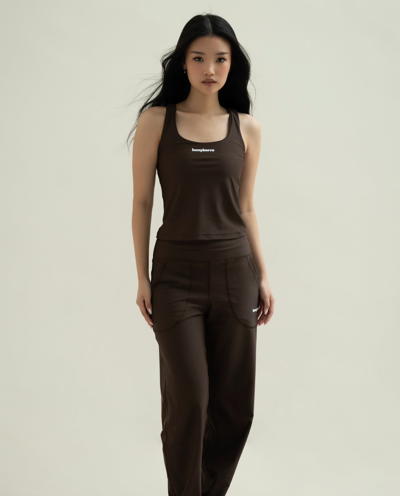 Classic Barre Tank in Espresso Brunette